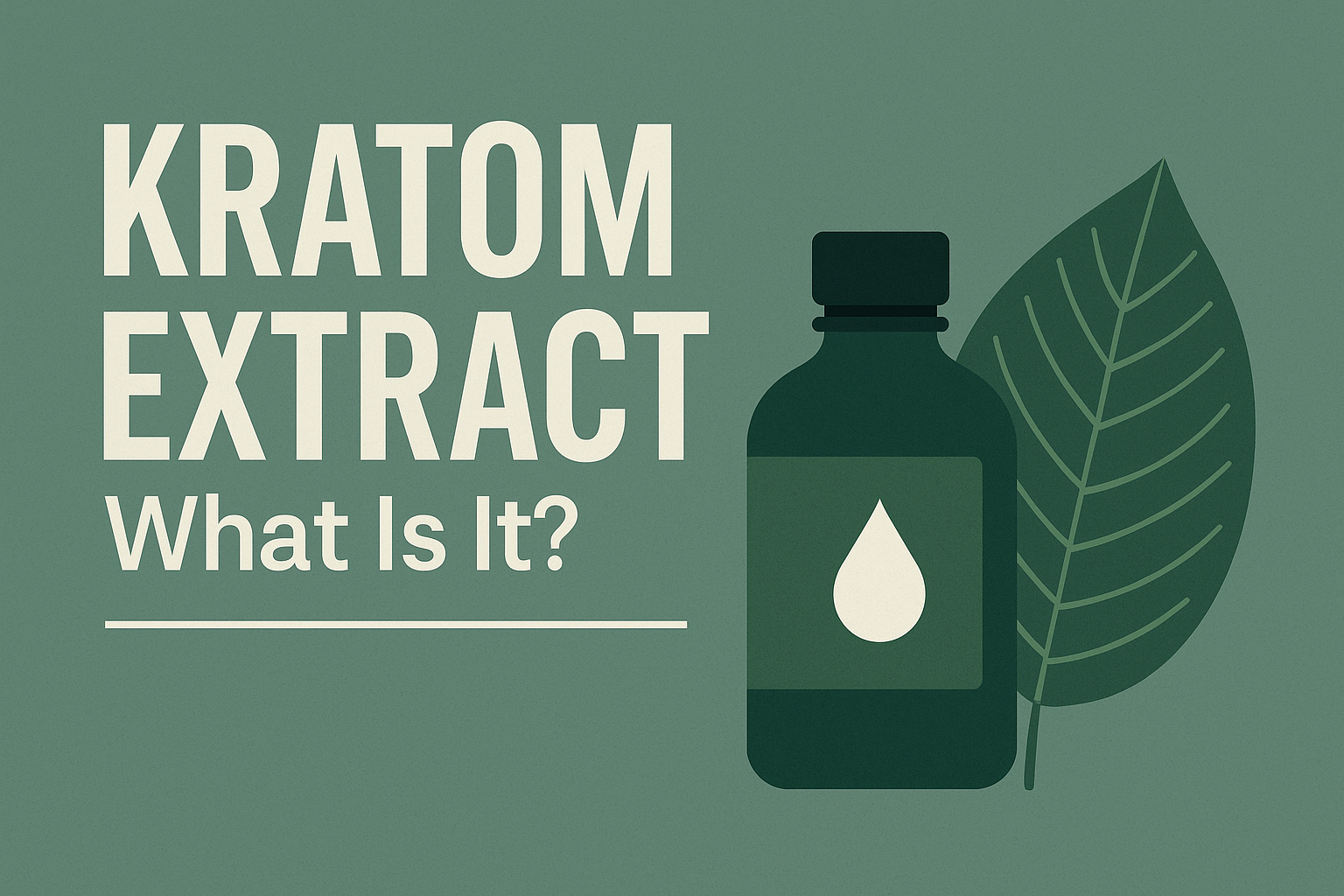 Kratom Exract What is it?