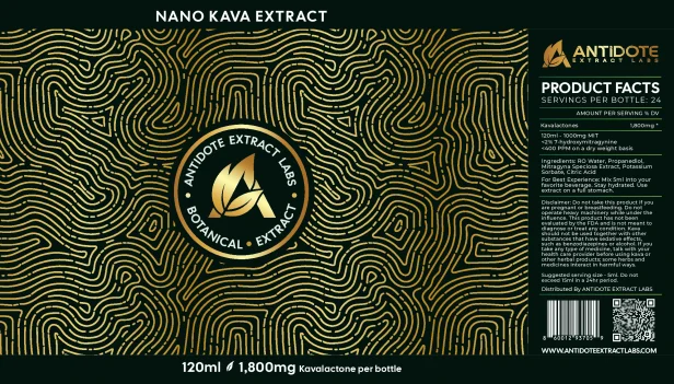 Nano Kava Extract 120ML | Antidote Extract Labs
